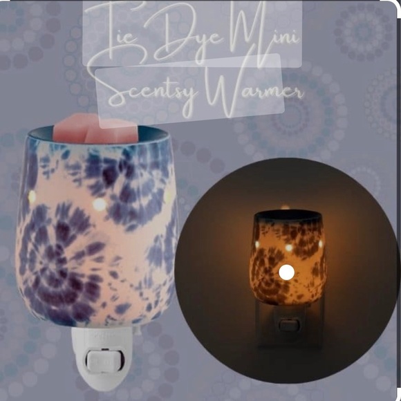 SCENTSY TIE DYE MINI WARMER NWT - Picture 3 of 3
